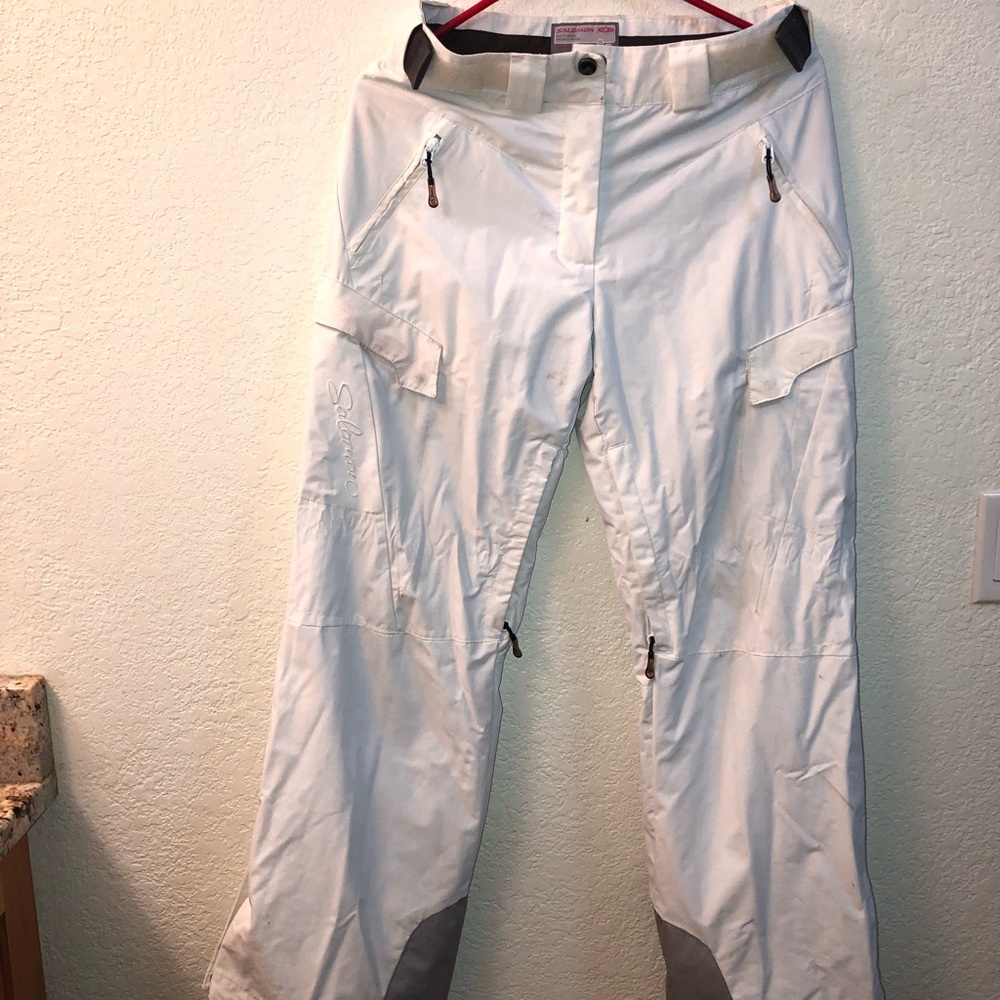 Snow pants white